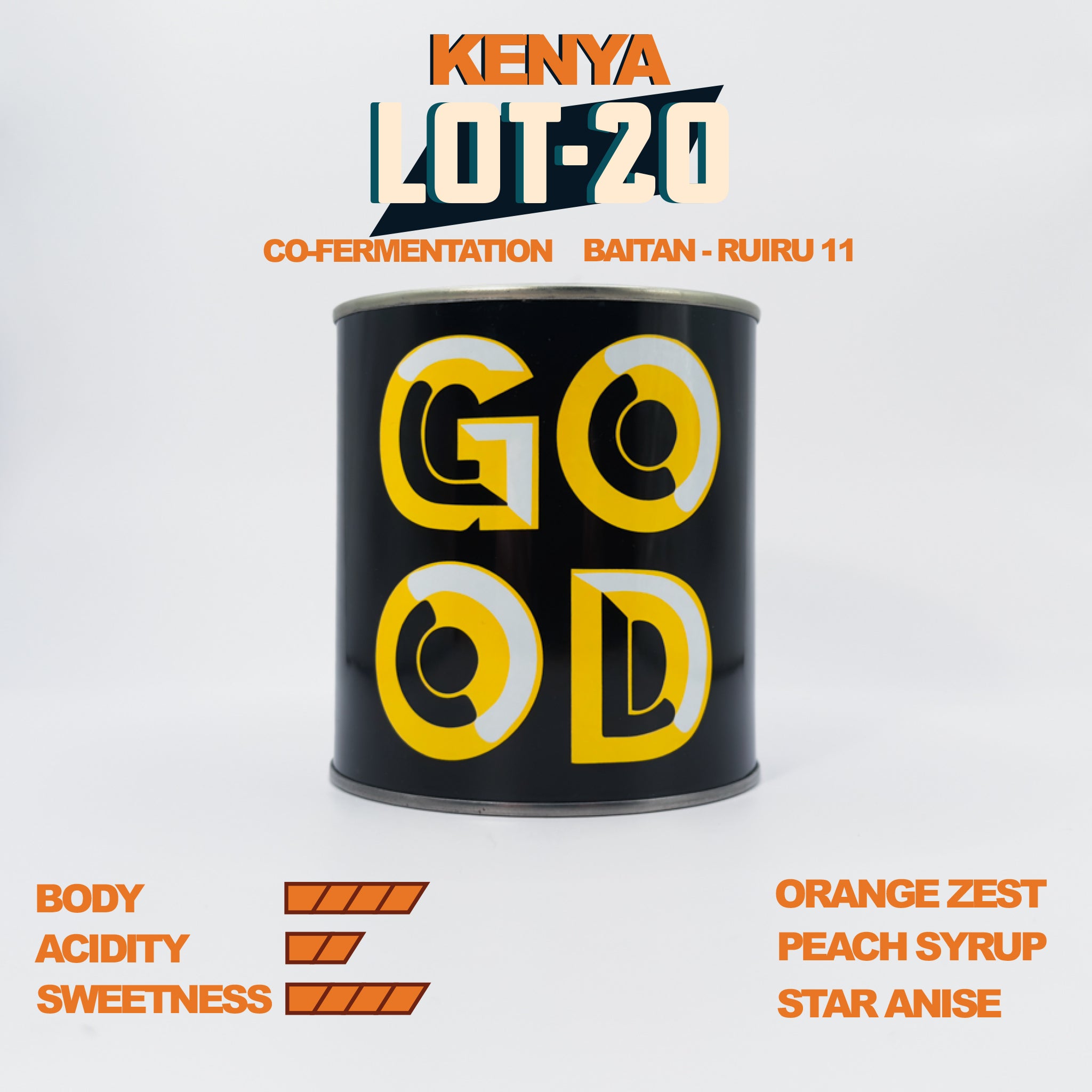 Kenya Lot 20 Orange Co-Ferment