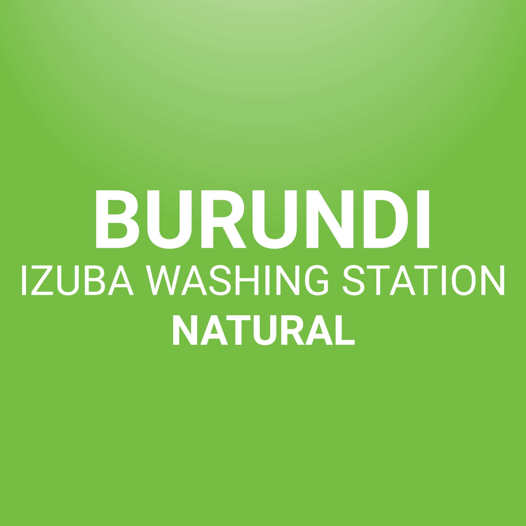 Burundi, Izuba Washing Station